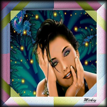 cadre multi-couleurs